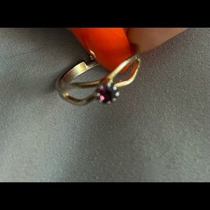 Garnet Ring Adjustable